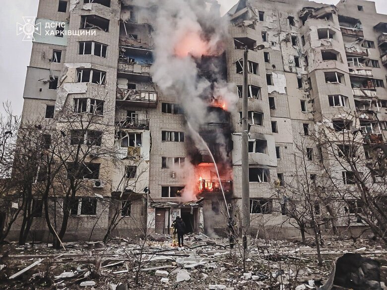 The attack on Kup'янськ 6 квітня