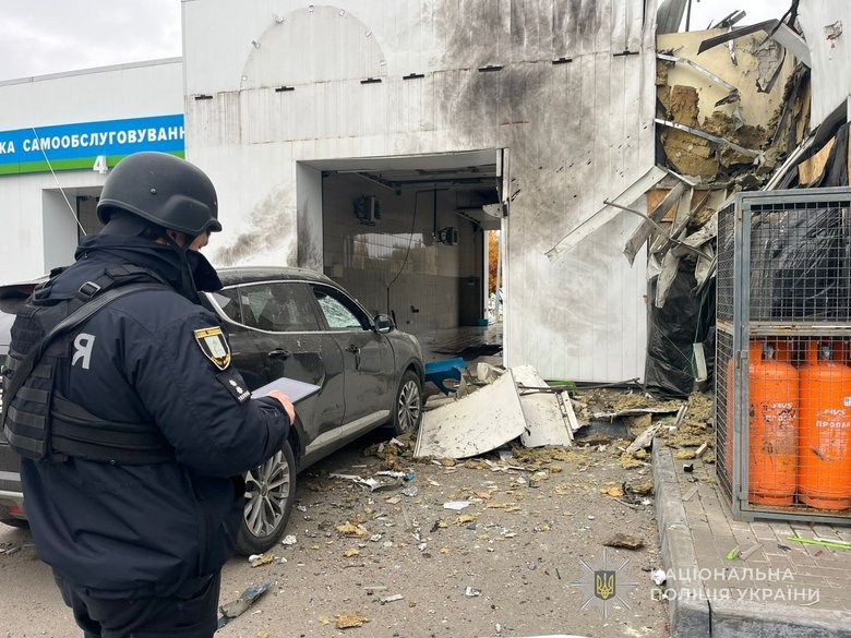 Удар по АЗС у Сумах