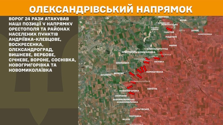 Бойові дії на ранок 20 жовтня