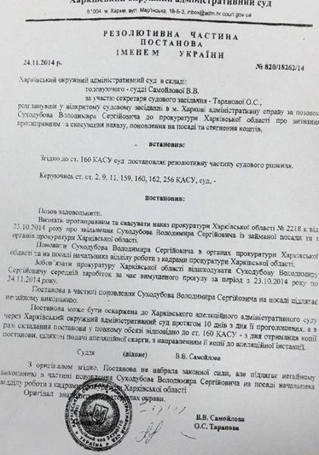 суд отмена люстрации