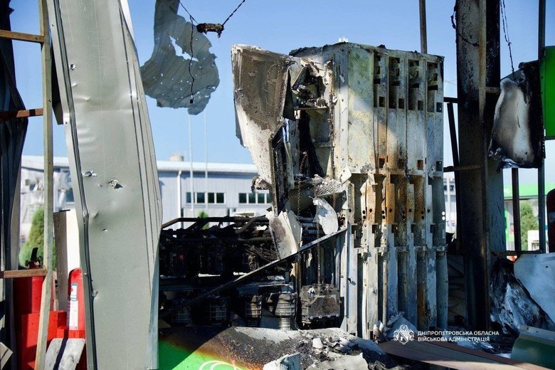 Attack on a petrol station in the Dnipropetrovsk region