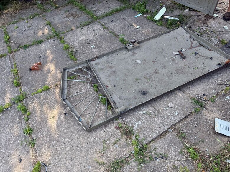 Nikopol region after shelling