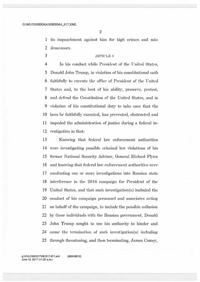 Демократы Шерман и Григ предлагают Конгрессу рассмотреть импичмент Трампа из-за его связей с Россией 02