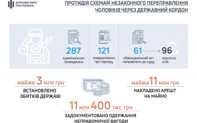 Інфографіка справ щодо ухилянтів