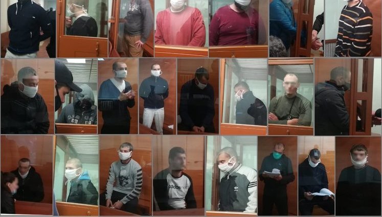 Court arrests 20 people detained during skirmish in Brovary without bail. PHOTO