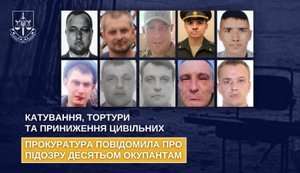 Катування, тортури та приниження цивільних: повідомлено про підозру десятьом окупантам. ВІДЕО+ФОТО