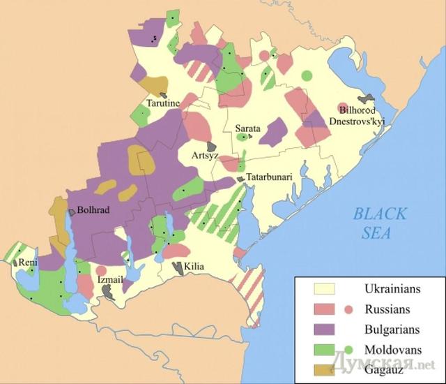 карта украинской бессарабии этническая