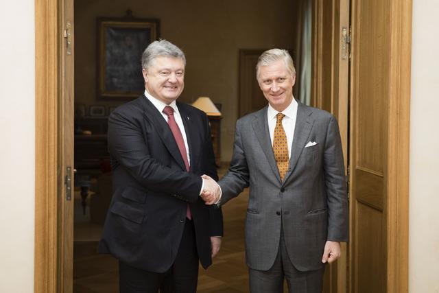 Порошенко провів зустріч із королем Бельгії Філіпом 01
