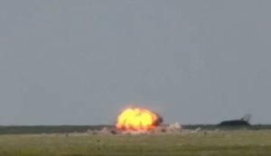 Испытание боеголовки крылатой ракеты "Нептун". ВИДЕО