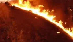 Вибух і вогняний шлейф: окупанти наїхали квадроциклом на міну у Донецькій області. ВIДЕО