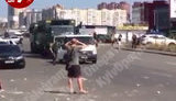 Машина Нацгвардии попала в ДТП возле взорвавшегося на Позняках дома. ВИДЕО