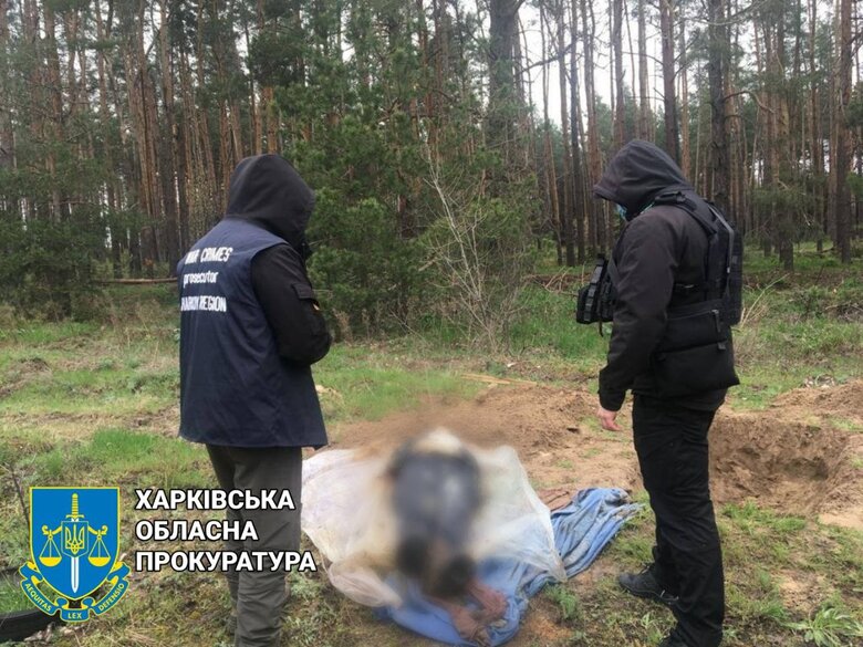 В Харьковской области эксгумировали очередную жертву российских военных 01