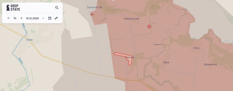 DeepState: РФ окупувала Толстой і просунулась біля Ямполя та Сіверська