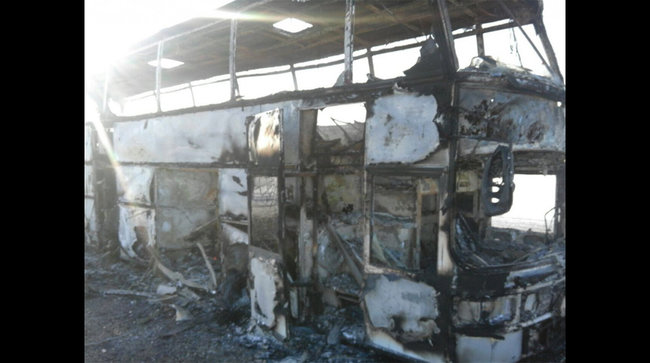 При возгорании автобуса в Казахстане погибли 52 человека 01