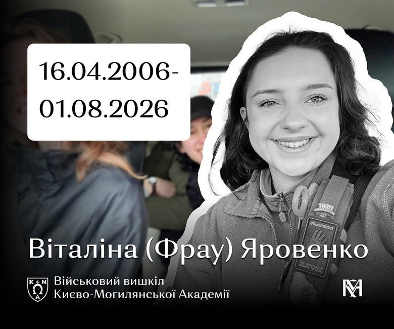 У Києві загинула студентка Могилянки Віталіна Яровенко