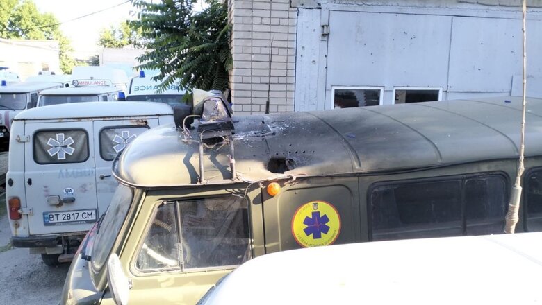 Враг повредил несколько карет скорой помощи