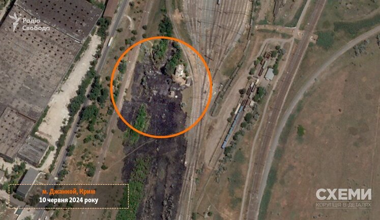 Satellite images of aftermath of Ukrainian Armed Forces missile strike on facility in Dzhankoi in occupied Crimea. PHOTO