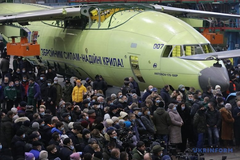 First serial military transport aircraft An-178-100R presented in Kyiv 03