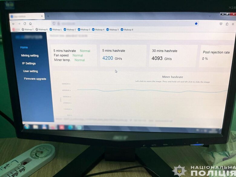 На Чернігівщині на комунальному підприємстві майнили криптовалюту