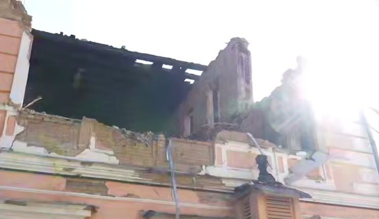 Zelenskyy and Merz visited site where enemy drone struck Academy of Sciences in Kyiv. VIDEO