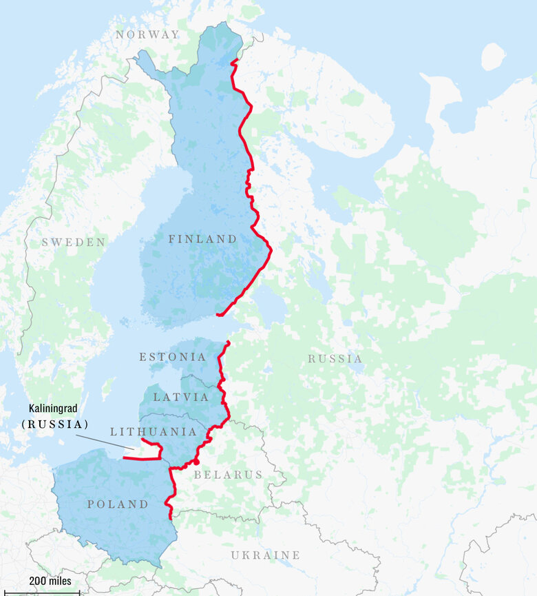 Five NATO countries prepare to mine borders with Russia