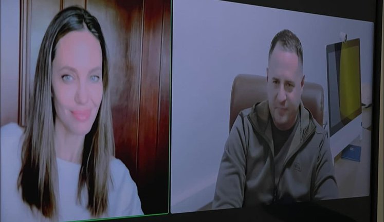 Глава ОП Єрмак провів зум-конференцію з Анджеліною Джолі та отримав її телефонний номер. ФОТО