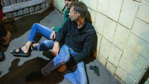 Пьяный дебошир стрелял в потолок в киевском пабе. ФОТОрепортаж