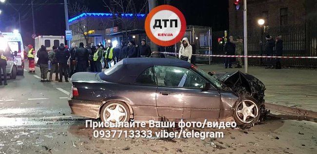 Пять человек пострадали в аварии на Соломенской площади 05