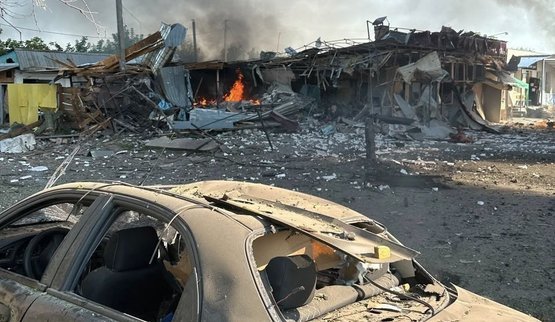 Zelenskyy on shelling of Pechenihy: Enemy struck busy crossroads, we will certainly respond. PHOTOS