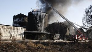 пожар пожарные нефтебаза тушение