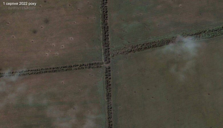 Околиці Бахмуту з різницею в 6 місяців 01