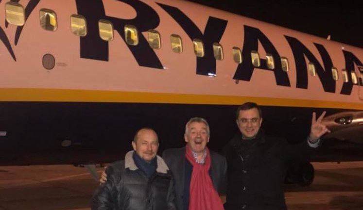 Глава лоукостера Ryanair О'Лири прибыл в Борисполь. ФОТО