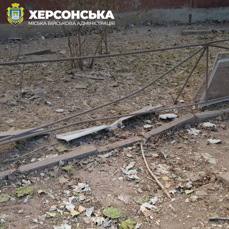 Consequences of enemy shelling of Kherson 02