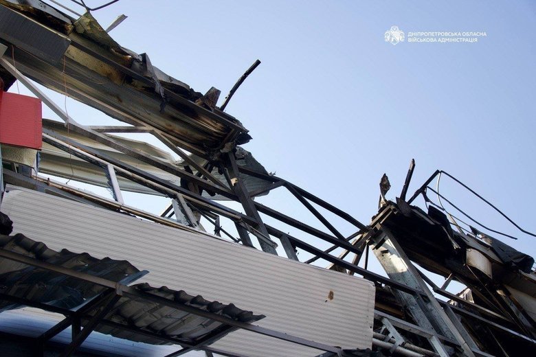 Russia struck a Nova Poshta sorting terminal in Dnipro