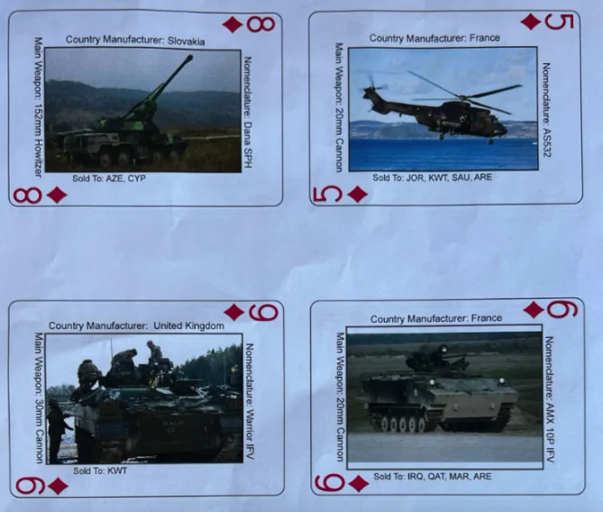 Пентагон розробив колоду гральних карт, яка допоможе українським військовим розпізнавати зброю НАТО, - The New York Times 02