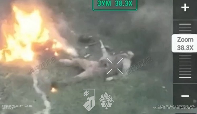 Оккупант увидел дрон и замер, а бойцы 14-й бригады "Червона Калина" - ликвидировали. ВИДЕО