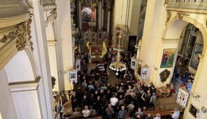 С Андреем Парубием прощаются во Львове. ПРЯМАЯ ТРАНСЛЯЦИЯ