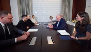 Зеленский встретился с Келлогом в Нью-Йорке. ВИДЕО