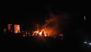 In occupied cities of Yalta and Alushta, fires broke out at electrical substations following drone attack, - media. VIDEO