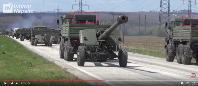 Invaders ‘flash’ Russian military hardware at recent ‘parade’ rehearsal in Donetsk, - InformNapalm 05