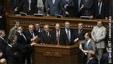Яценюк открыл заседание и сообщил, что оппозиция готова сменить Семенюк