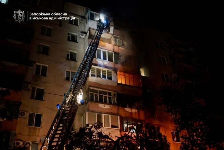 Росіяни вдарили по житловому будинку в Запоріжжі