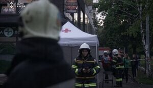 Массированная атака на Киев: спасатели ликвидировали последствия российских обстрелов. ФОТОрепортаж