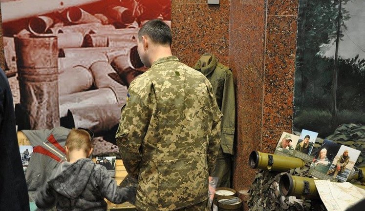 Kyiv’s National Museum of History of Ukraine in WWII hosts exhibition dedicated to anti- terrorist operation in Ukraine’s east. PHOTOS