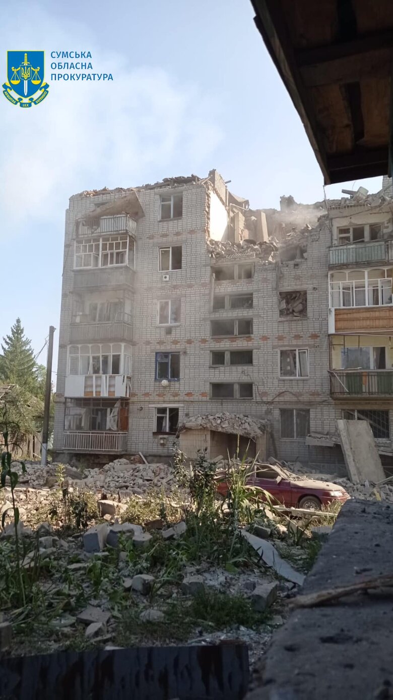 Удар КАБ по Сумщині 25 серпня