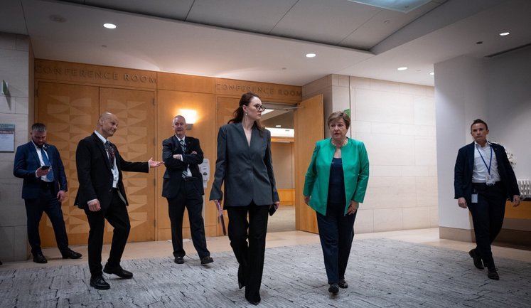 Свириденко зустрілася з Георгієвою у Вашингтоні щодо співпраці з МВФ