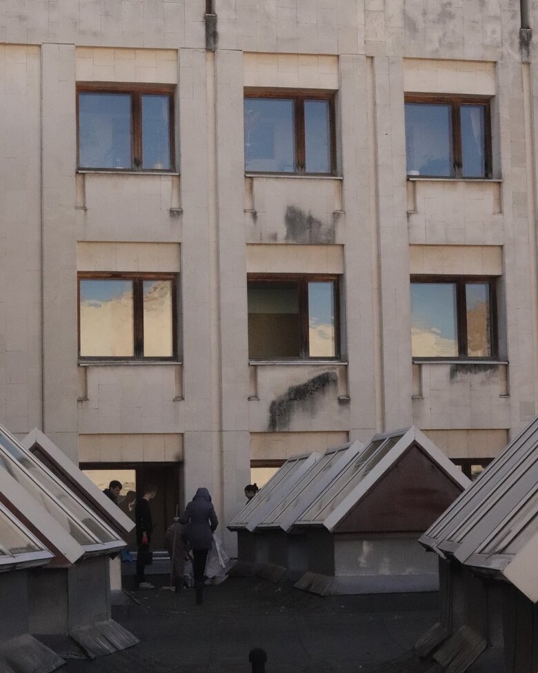 інститут Шевченка після атаки Шахедів