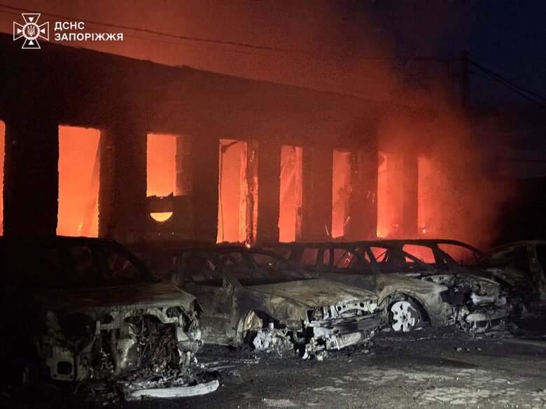 Запоріжжя після обстрілу
