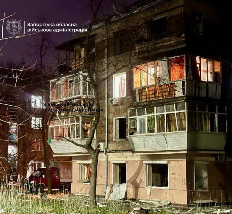 Наслідки атаки на Запоріжжя 18 січня