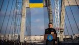 Зеленський на відкритті вантового мосту в Запоріжжі: Наша кінцева мета повністю добудувати цей комплекс мостів. ФОТО